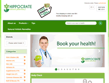 Tablet Screenshot of hippocratepharmacy.com